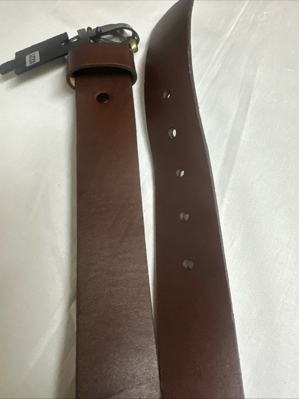 Carhartt Dark Brown Genuine Leather Belt with Brass Finish